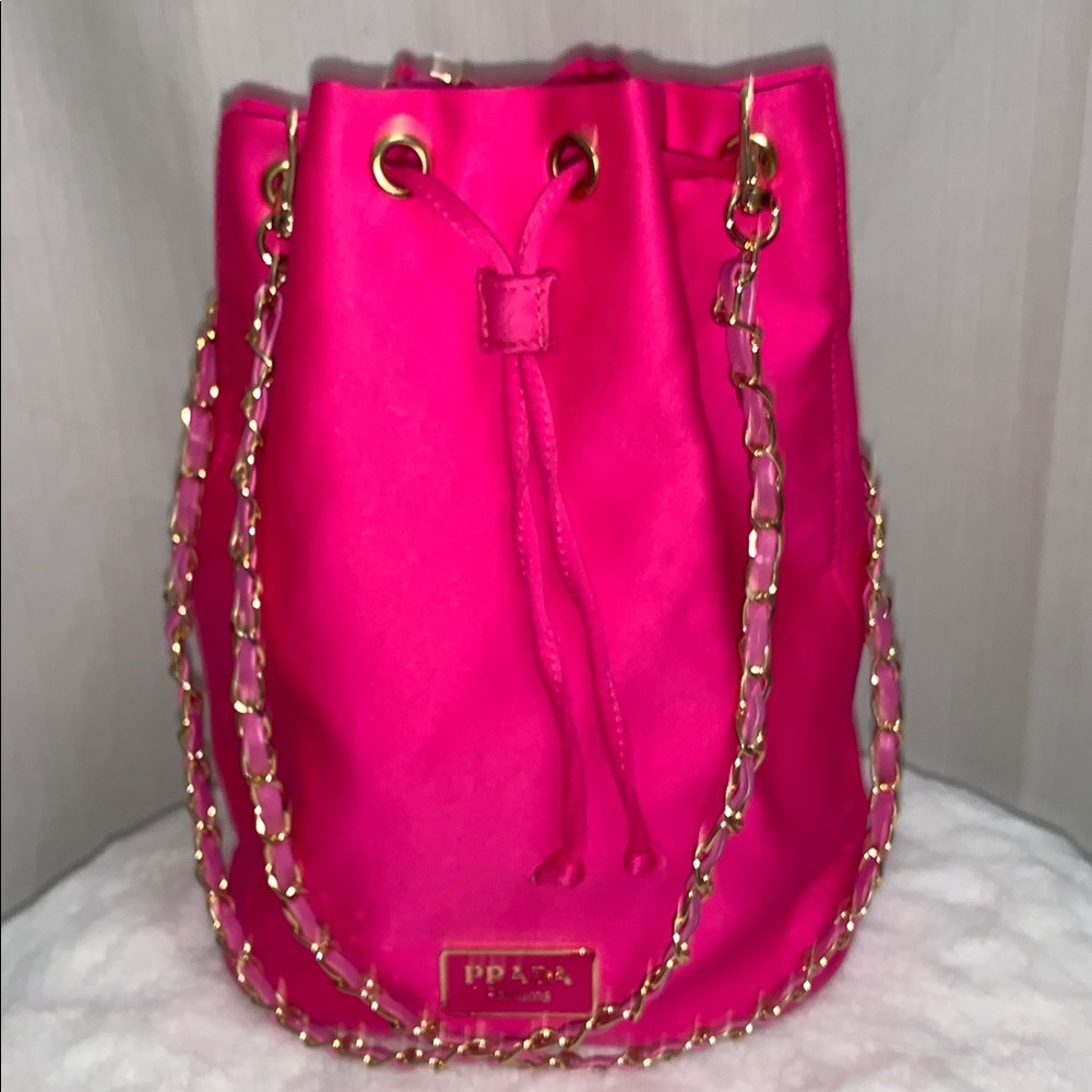 Prada Candy Nylon Drawstring Bucket Bag - Picture 11 of 11